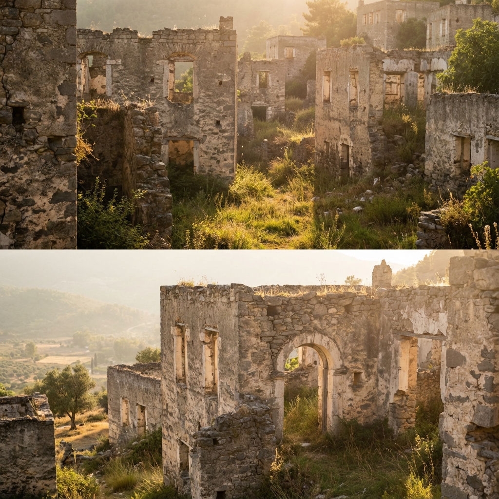 Kayaköy tarihi taş evler