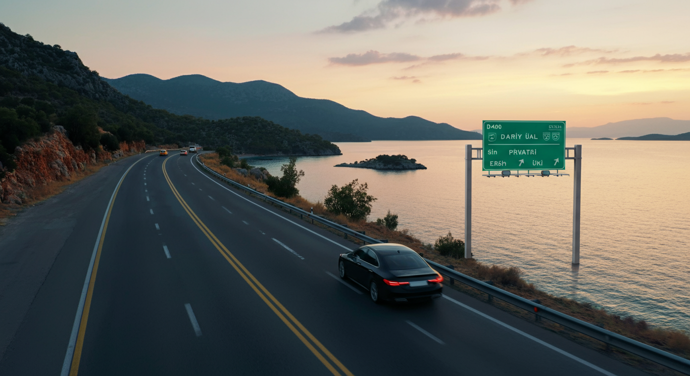 Relaxed travellers loading luggage into a modern transfer vehicle at the airport