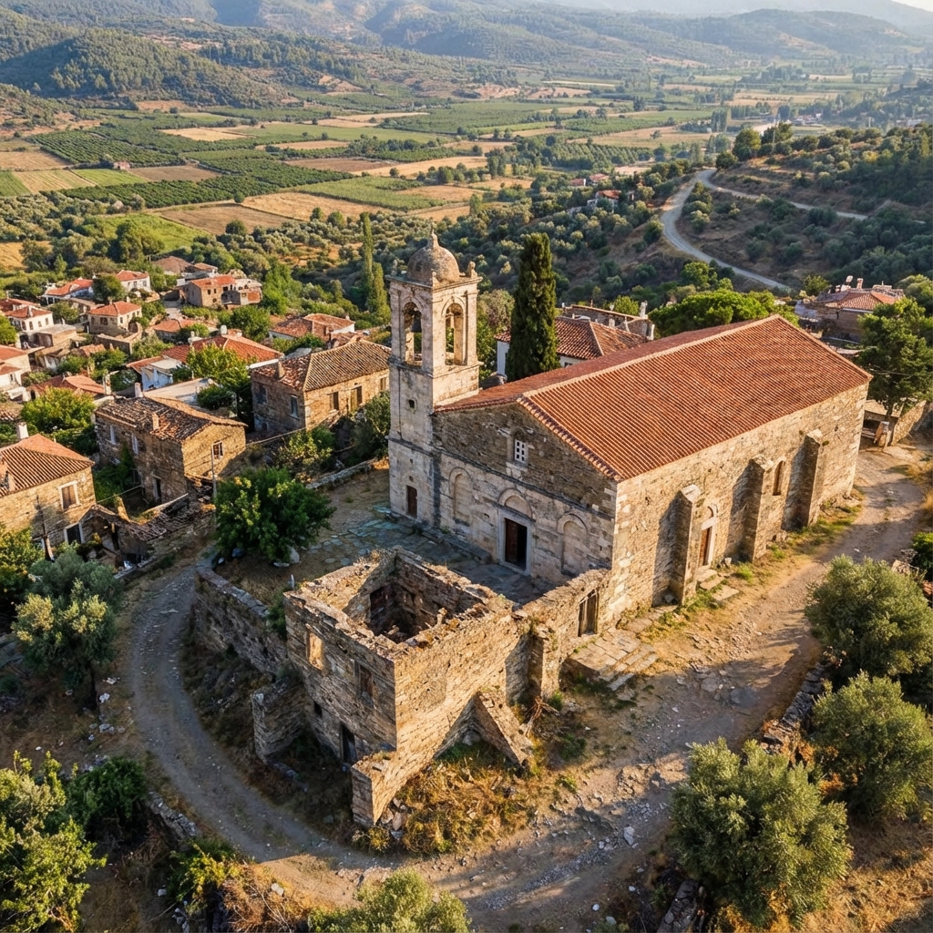 St. John Kilisesi Şirince Manzarası